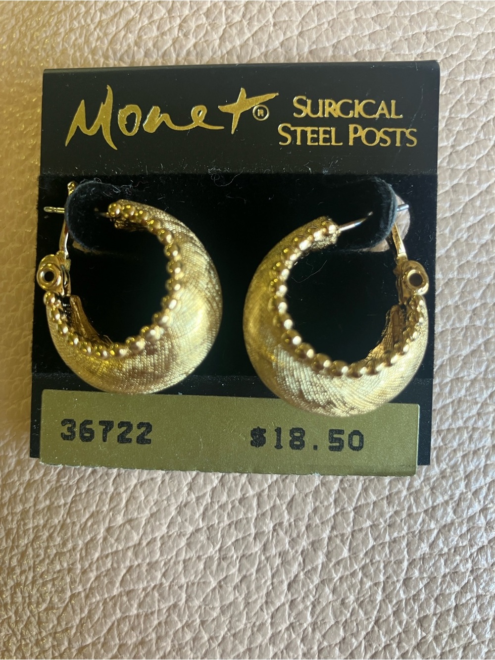 EARRINGS! 3 pairs of Monet Earrings with Surgical Steel Posts